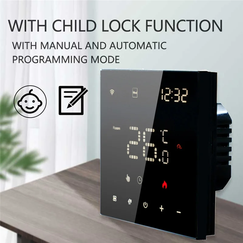 A82I-Programmble Temperature Controller Work For Electric Heating Water Boiler Wifi Smart Thermostat Tuya For Alexa Google Home