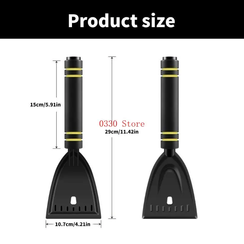 Voorruitdoekje schraper sneeuwschopje met schuimhandgreep voorruit ijsschraper