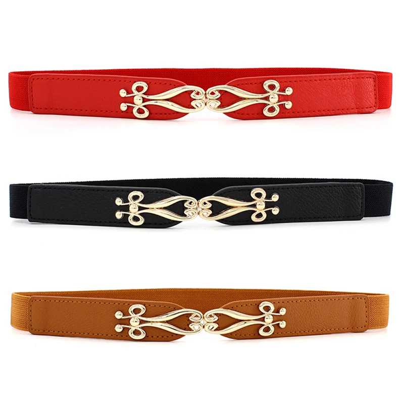 Dress Buckle Elastic Waistband Women's Fashion Accessories Thin Elastic Waistband Versatile