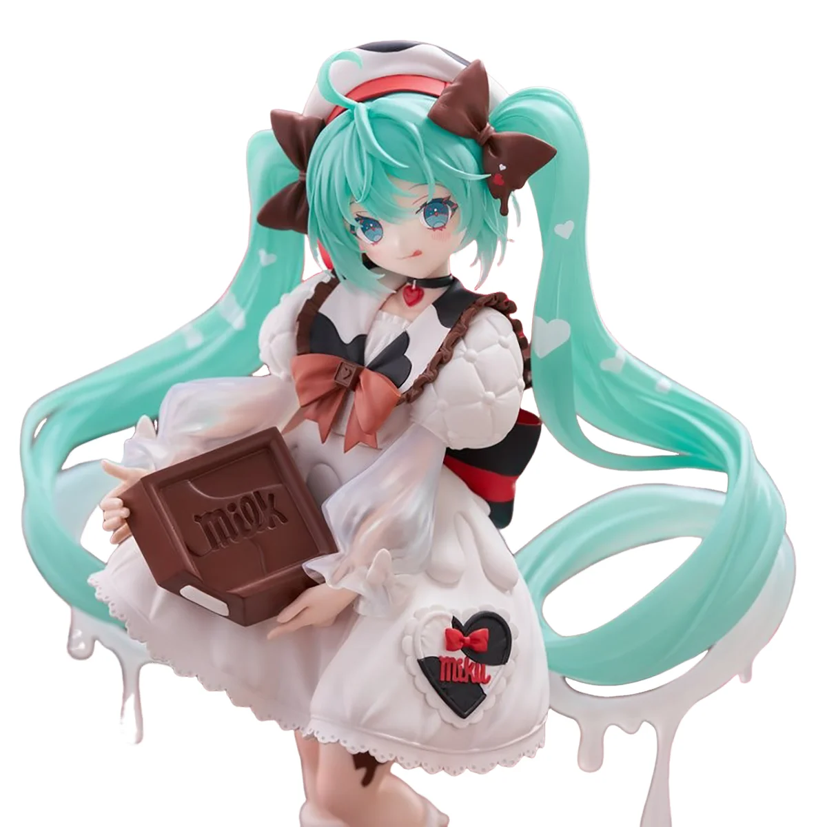 Original Genuine FuRyu Prepainted Hatsune Miku X Tirol Chocolate Trio-Try-iT Figure Piapro Characters Hatsune Miku Milk Ver Gift
