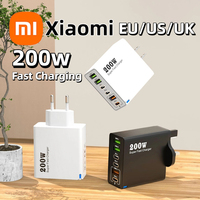 Xiaomi 200W 6 Port USB C Charger Super Fast Charging PD3.0 USB C Type C Mobile Phone Charger For iPhone 16 SE4 Samsung Xiaomi