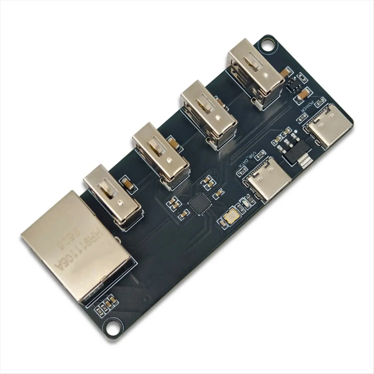 A14G CH339F USB to RJ45 Ethernet Hub Module 4-Channel USB2.0 Extender with Network Card Driver Plug and Play