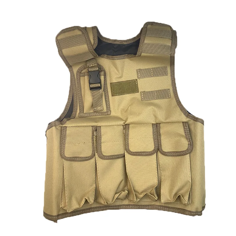 Rompi Taktis Anak Pelindung Tubuh Berburu Tas Aksesoris Anak Kantong Kamuflase Camo Rompi Latihan Seragam Penembak Jitu Pakaian Olahraga