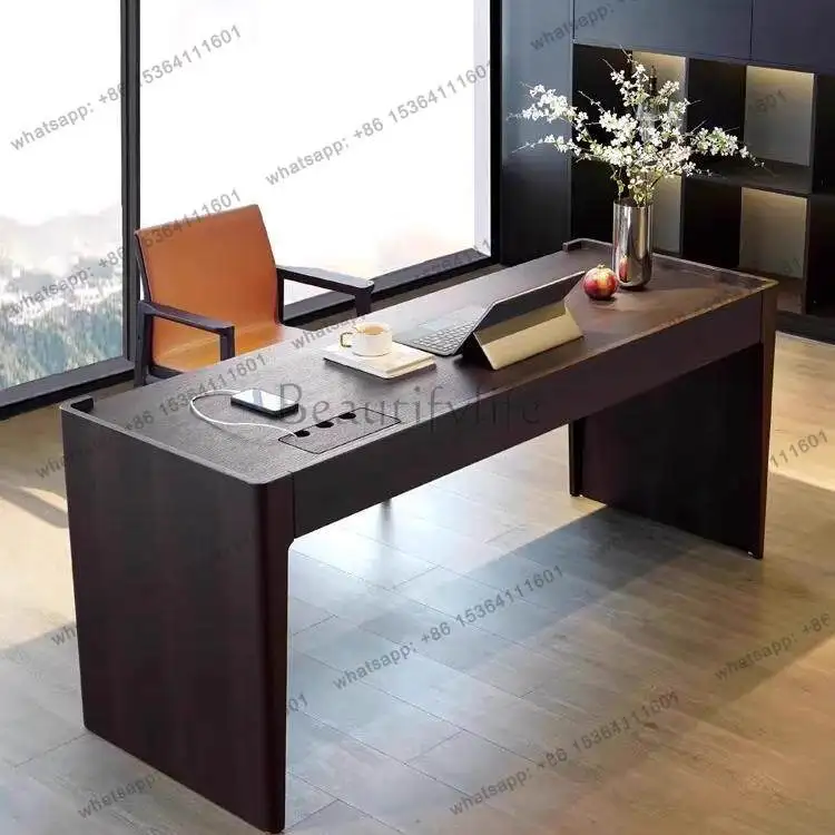 Minimalist Italian Home Computer Desk Modern Simple Light Luxury Office Desk