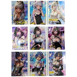 Goddess Story Tri-Fold Series Kamisato Ayaka Ram Anime Characters Rare Collection Flash Card Cartoon Toys Christmas Gift