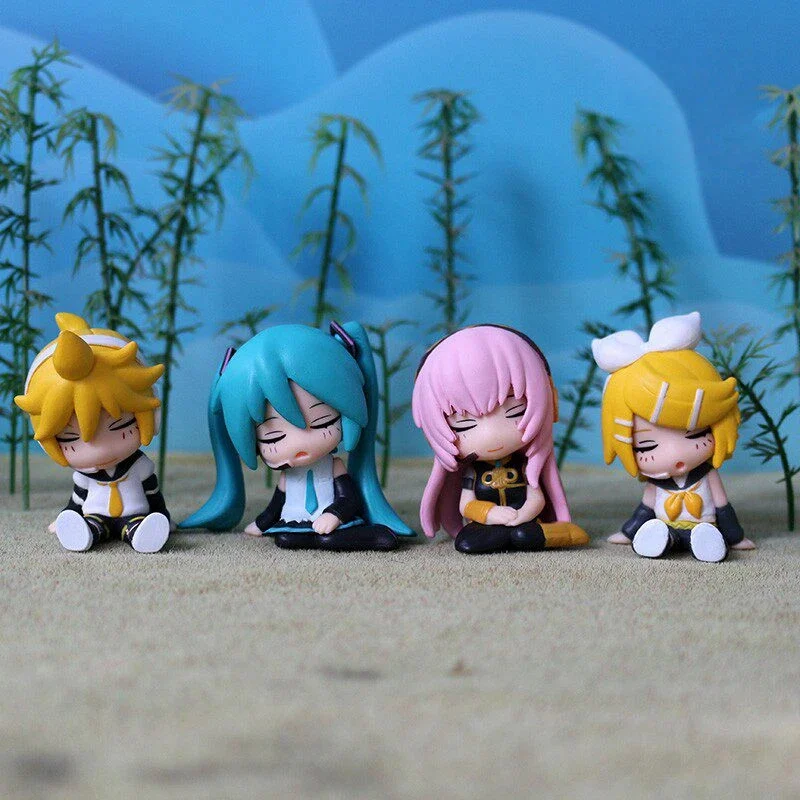 

Виртуальная певица Мику: Фигурка-сюрприз «Спящая Мику» (серия Side By Side) — милая коллекционная фигурка, украшение для рабочего стола, игрушка, подарок на день рождения для фанатов