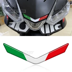 3D Resin Motorcycle Front Fairing Decals Italy Flag Arrow Sticker 3D Emblem Sticker For  Aprilia RS 457 RS457 2024 2025