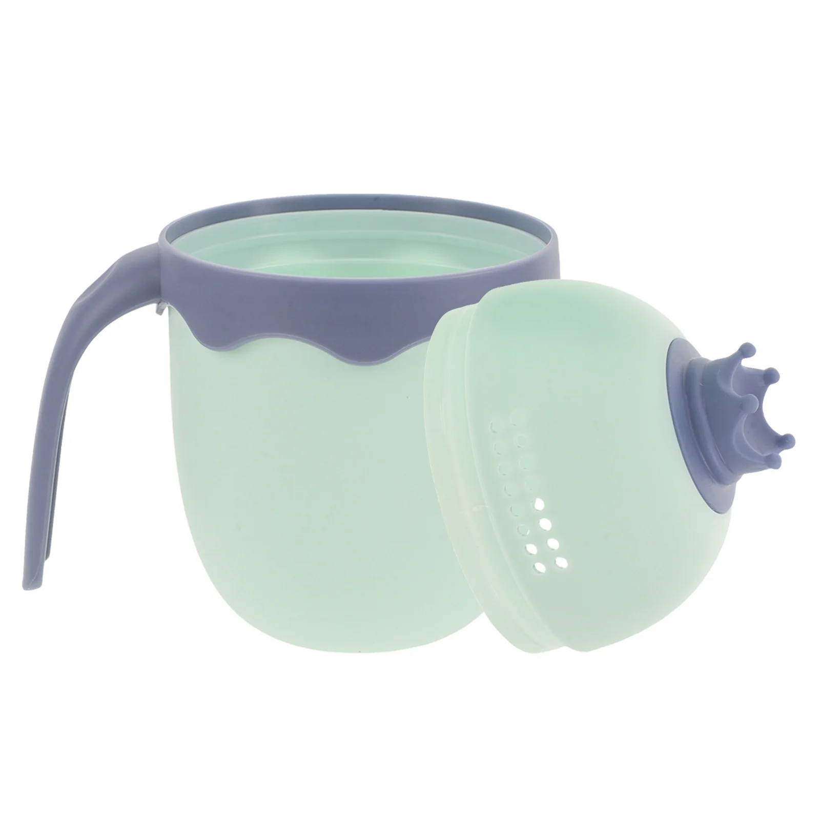 

Cute Baby Bath Rinse Cup Crown Pattern Shower Rinser Water Scoop Cartoon Shampoo Cup Handle Newborn Tub Multifunctional Large