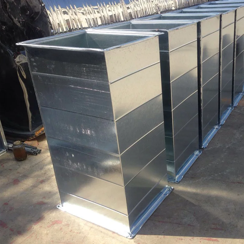 Gegalvaniseerd vierkant en spiraalvormig luchtkanaal met gepoedercoat oppervlak Fabrieksprijs HVAC-systeem Hot Sales Steel