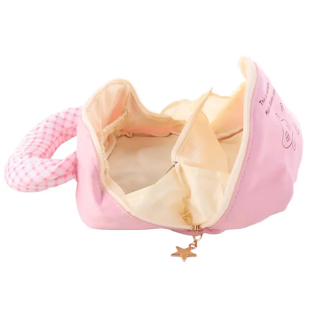 

Модная косметичка в стиле «Дофаминовый цвет», милая, в форме ракушки, портативная, на молнии, органайзер для туалетных принадлежностей, для улицы