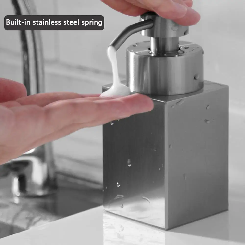 

Дозатор жидкого мыла для путешествий, дозатор жидкого мыла из нержавеющей стали, многоразовые бутылки с насосом, аксессуары для ванной комнаты