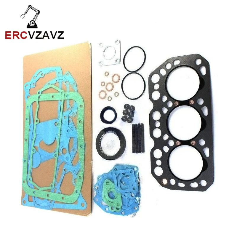 K3M Engine Full Overhaul Gasket Kit for Mitsubishi MT300 MT301D Tractors MM408438 Engine