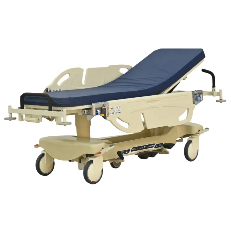 Factory Direct Professional Medical Hydraulic Emergency  Patient Transfer Stretcher Ambulance Bed