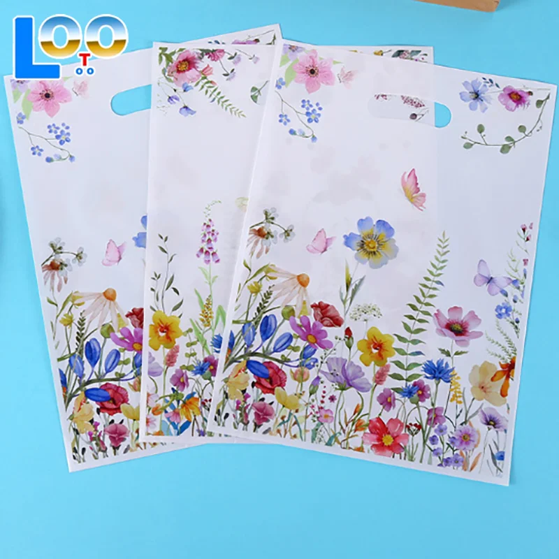 10 шт., сумки для конфет, полевые цветы, весенний подарок на день рождения, упаковка, сумка для первого дня рождения, детский душ, товары для вечеринок для девочек