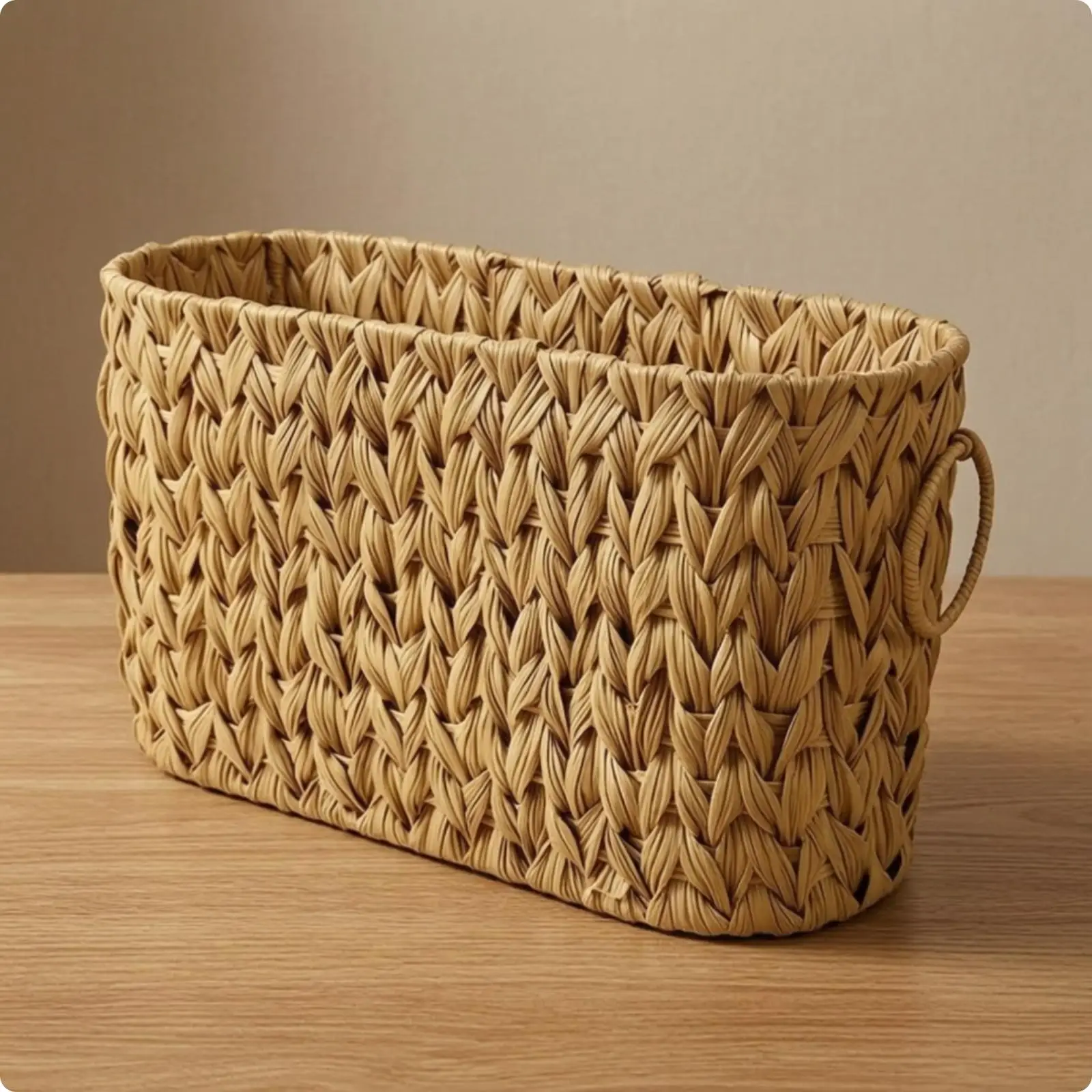 Rigid Structure Storage Basket Lightweight Container for Entryway Shoe or Hallway Item Organization