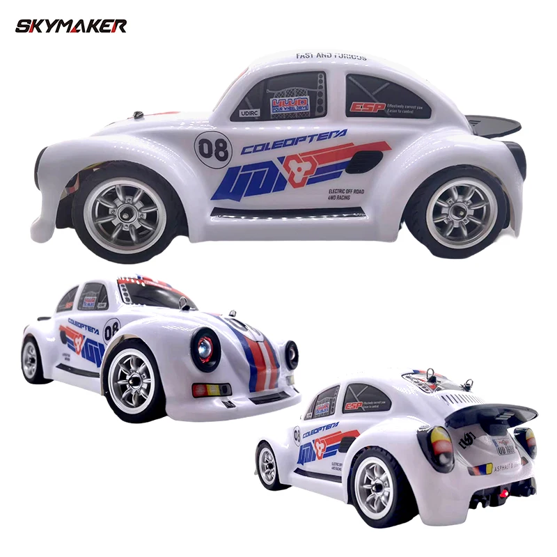 UDIRC UD 1603 1604 Pro RC samochód 2.4G 1/16 50 km/H szybki bezszczotkowy 4WD samochód do driftu LED Light RTR pilot pojazdy zabawkowe prezent