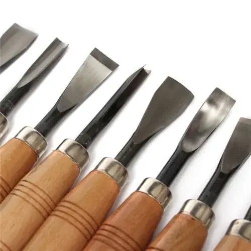 8pcs and 6pcs  Woodpecker Dry Hand Wood Carving Tools, Professional Woodworking Graver Chisel Kit Gouges Tools