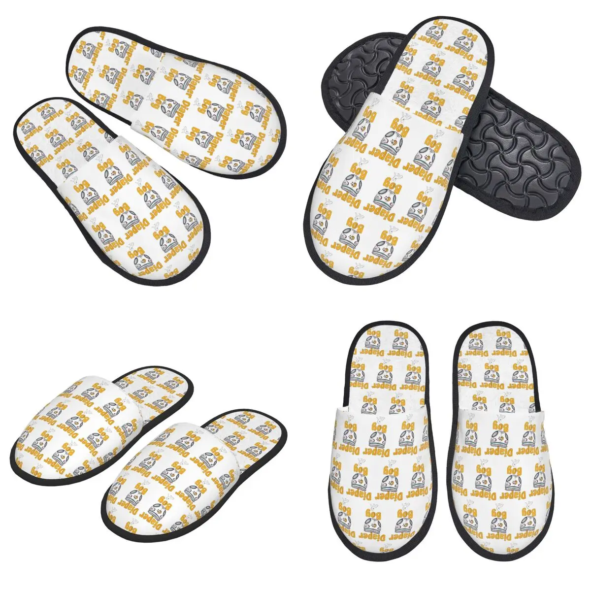 

Custom Diaper Boy Slippers Memory Foam Warm Soft Women House Slipper Bedroom Comfy Shoes