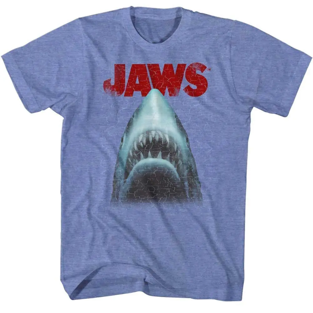 Jaws Stressed Out Heather Adult T Shirt