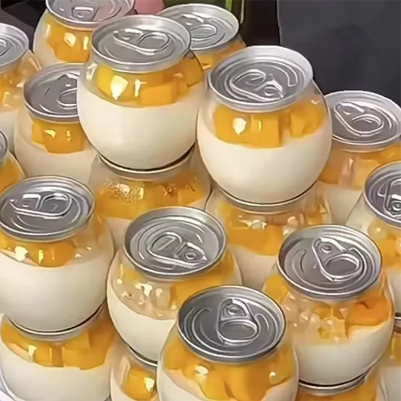 Aluminum Pull Ring 100pcs Aluminum Food Can Pull Ring Lid Can Regular Mouth Canning Leak-Proof Seal Lids Cover Storager Bottle E