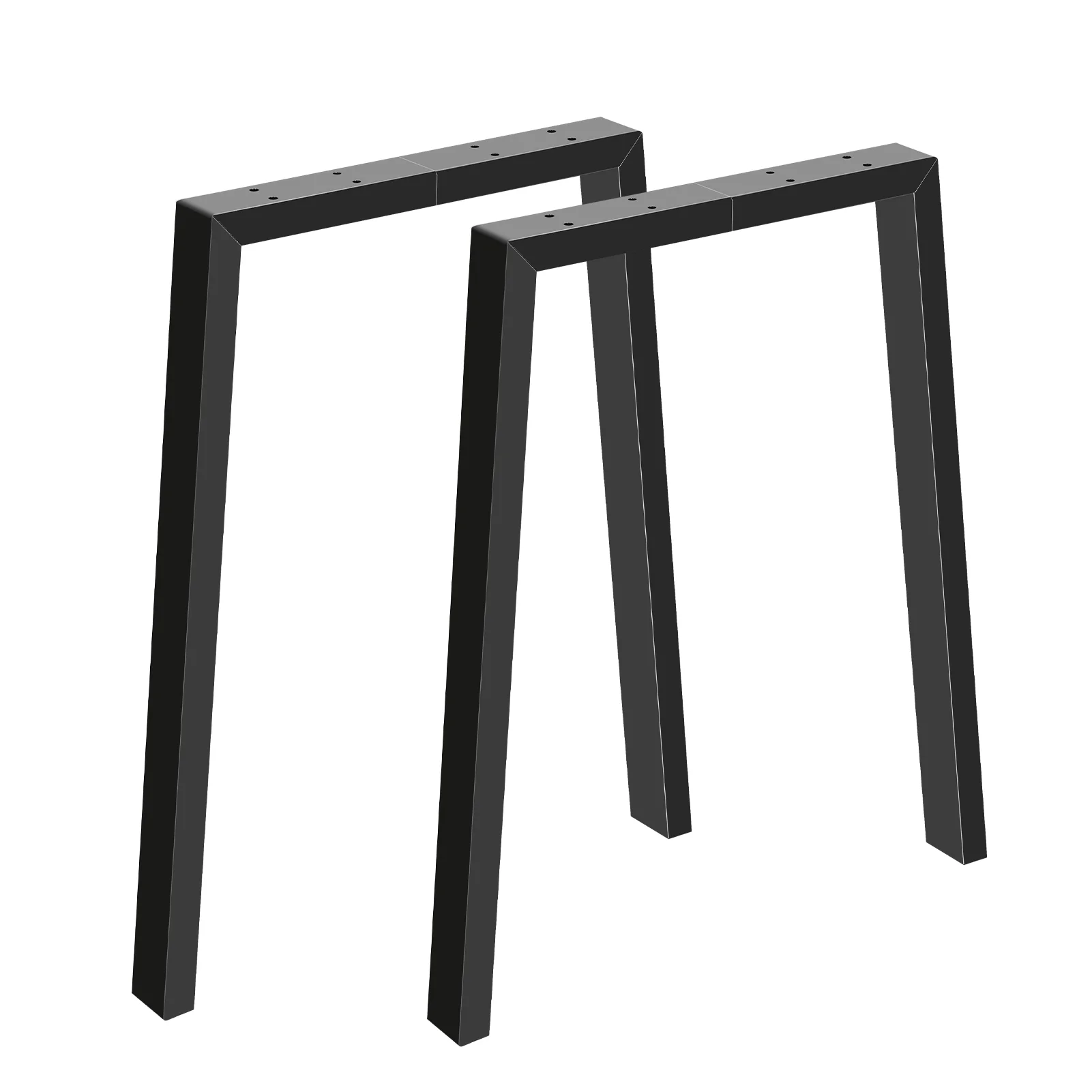 Table legs U-shaped Detachable 28''H 24''W, 2PCS Modern Office Desk Legs, Heavy Duty DIY Metal Furniture Legs