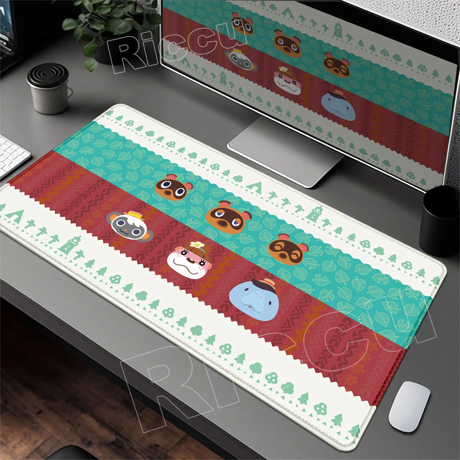 

XXL Large Kawaii Cartoon Mouse Pad Non-Slip Gaming Desktop Mouse Pad Animal Crossing Desk Mat Laptop Game Pc Desktop Accessories