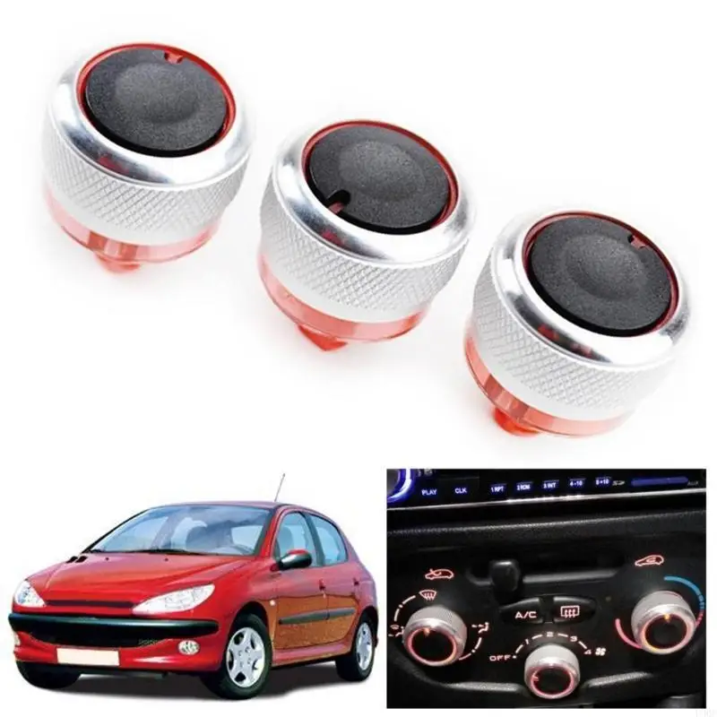 3pcs/Pack Automobiles Climate Control Knobs For Efficient Temperature Management New