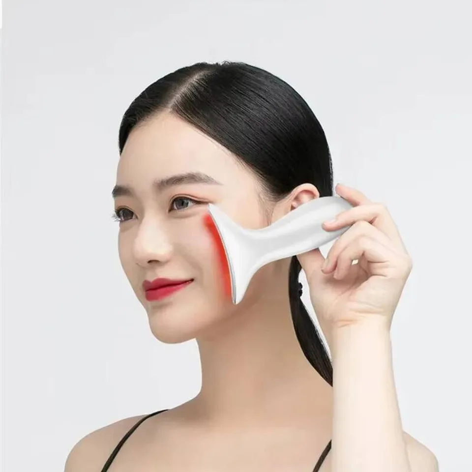 EMS Nek Gezicht Schoonheid Apparaat Huid Draai Verminder Dubbele Kin Anti Rimpel Verstevigende Vibrerende Stimulator Gezicht Lifting Photon Tool