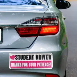 Driver In Training Car Magnet Reflective Magnetic Novice Driver Stickers For Car Thanks For Your Patience Reusable Reflective