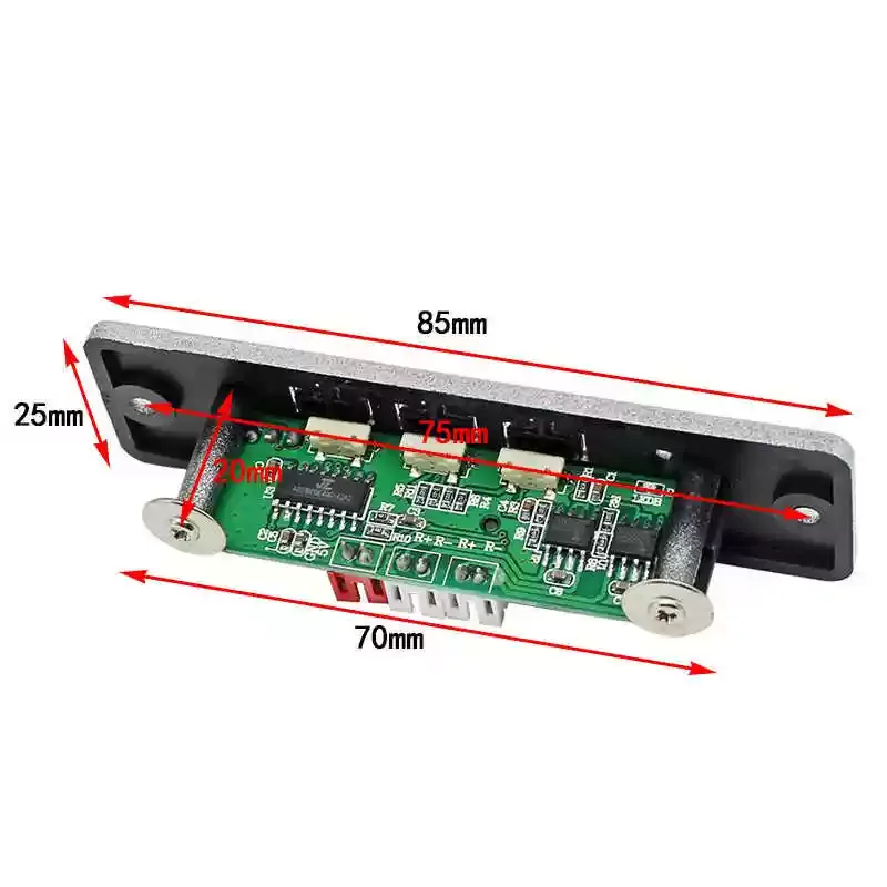 USB SD Card Player Stereo Dual-Channel MP3 Decoding Board with 2*3W Amplifier Module 5V Mini Speaker Box Modification
