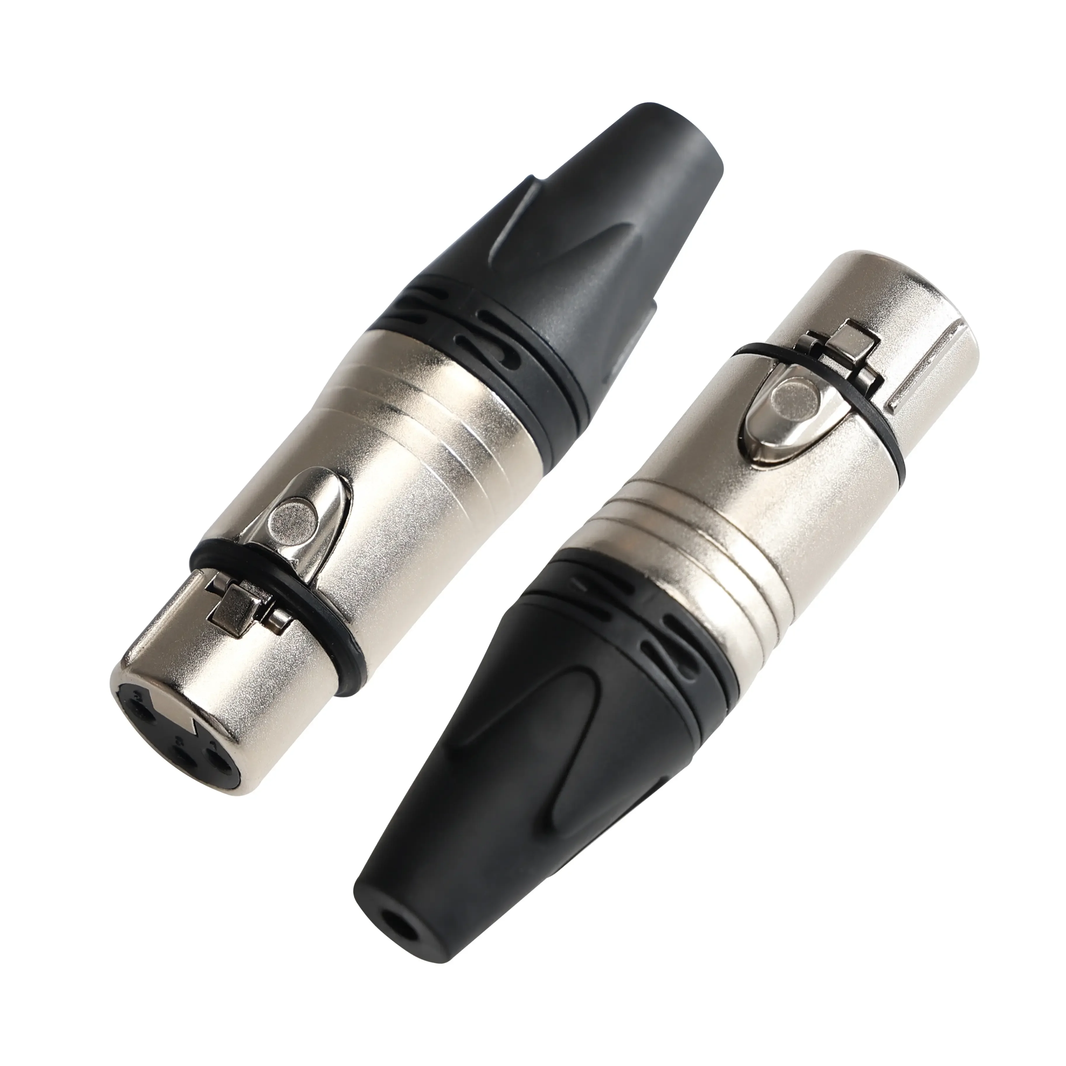 

Pro-C DIY Nickel 3Pin Microphone XLR Male Female Connector Plug Adaptor Audio Mixer