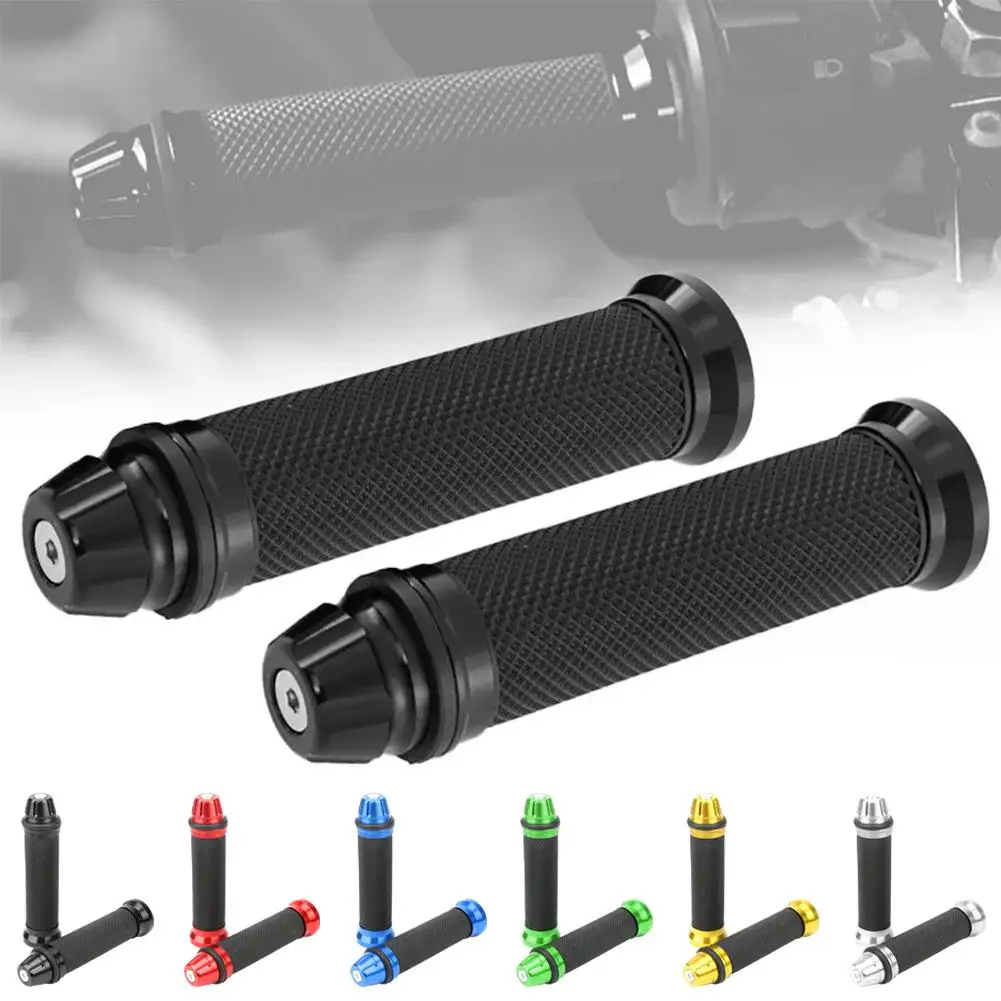 Motorcycle Dirt Bike Rubber Handle Grip Pedal Biker Parts 7/8