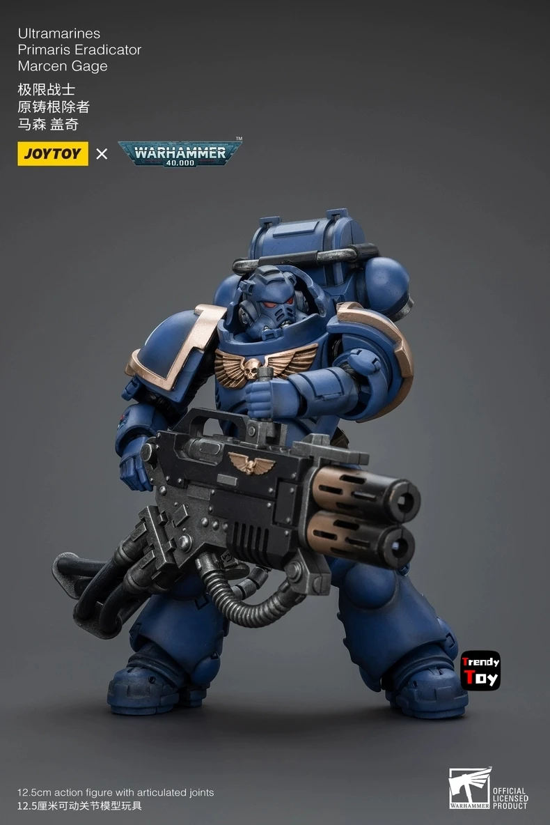 

【Доставка в течение 24 часов】Фигурка JOYTOY Warhammer 40K Ultramarines Primaris Eradicator Marcen Gage 1/18, игрушки-фигурки