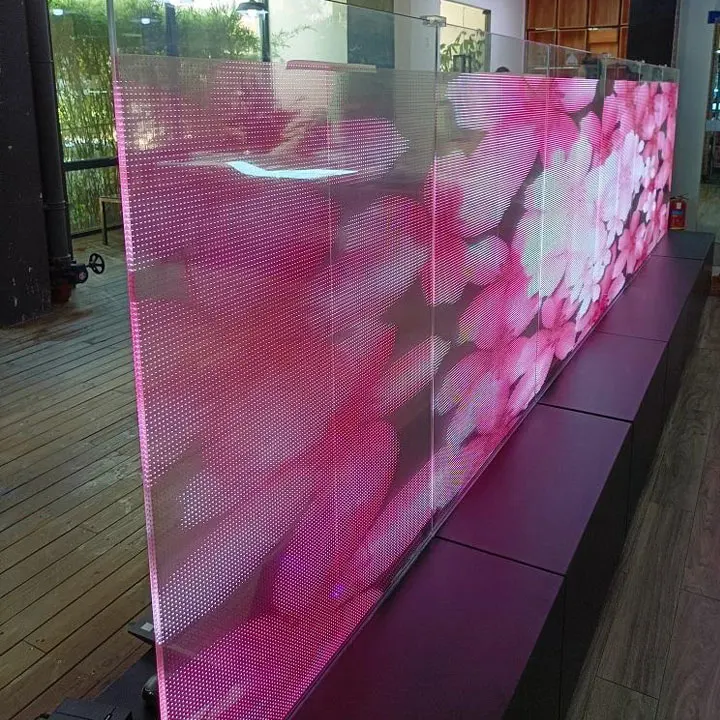 

Indoor P6 Flexible Transparent LED Screen Display Glass Flexible with High Visibility for Digital Signage