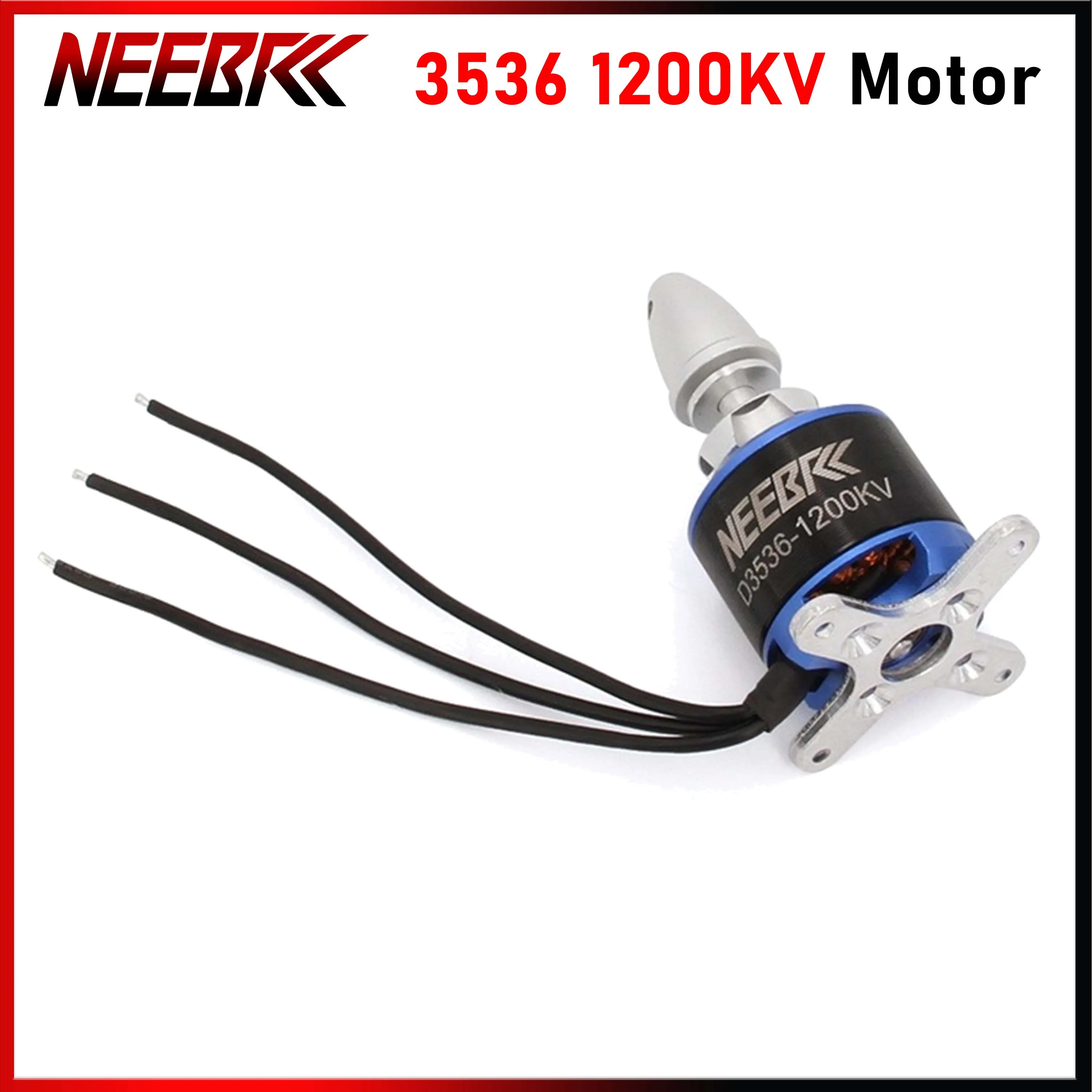 

NEEBRC 3536 1200KV Brushless Motor 2-4S for RC FPV Fixed Wing Airplane Skysurfer Glider Spare Parts Toy 50A ESC Speed Controller