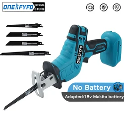 Cordless Electric Reciprocating Saw Variable Speed Metal Wood Cutting Tool Electric Saw For Makita 18V Battery (No Battery)