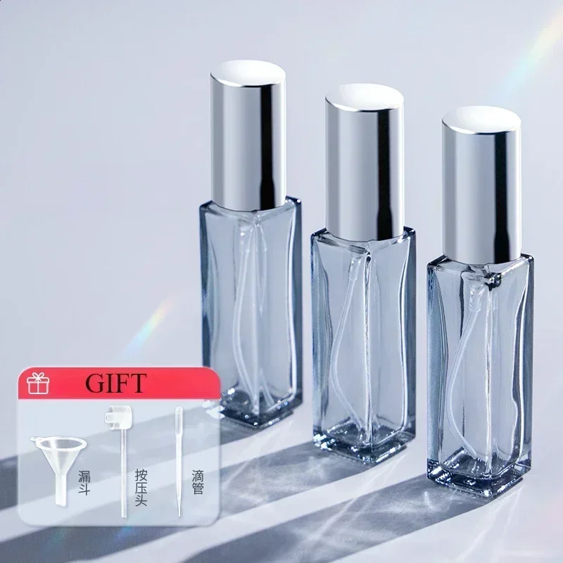 3PCS 10/20ml Perfume Spray Bottle Empty Glass Atomizer Travel Cosmetic Containers Bottle Sample Vials Refillable Drop Shipping