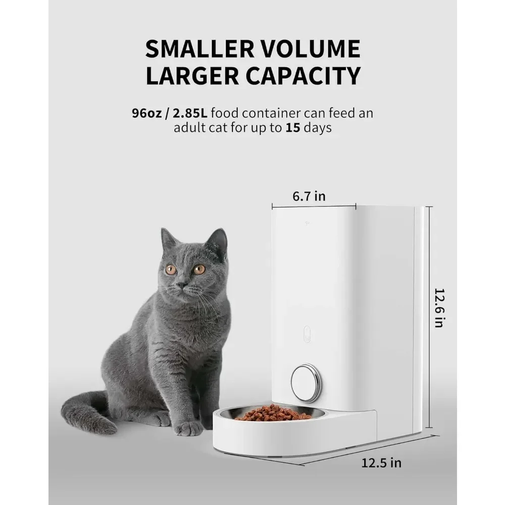 Up to 10 Meals Per Day Feeding & Watering Supplies Automatic Cat Feeder Drinker for Cats Food Dispenser Low Food Reminder Pet