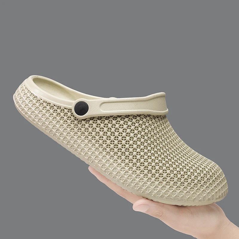 Summer New Design Men's Slippers Indoor Outdoor Clogs Beach Sandals Soft EVA Slides Men Casual Chef Shoes Male Street Slippers