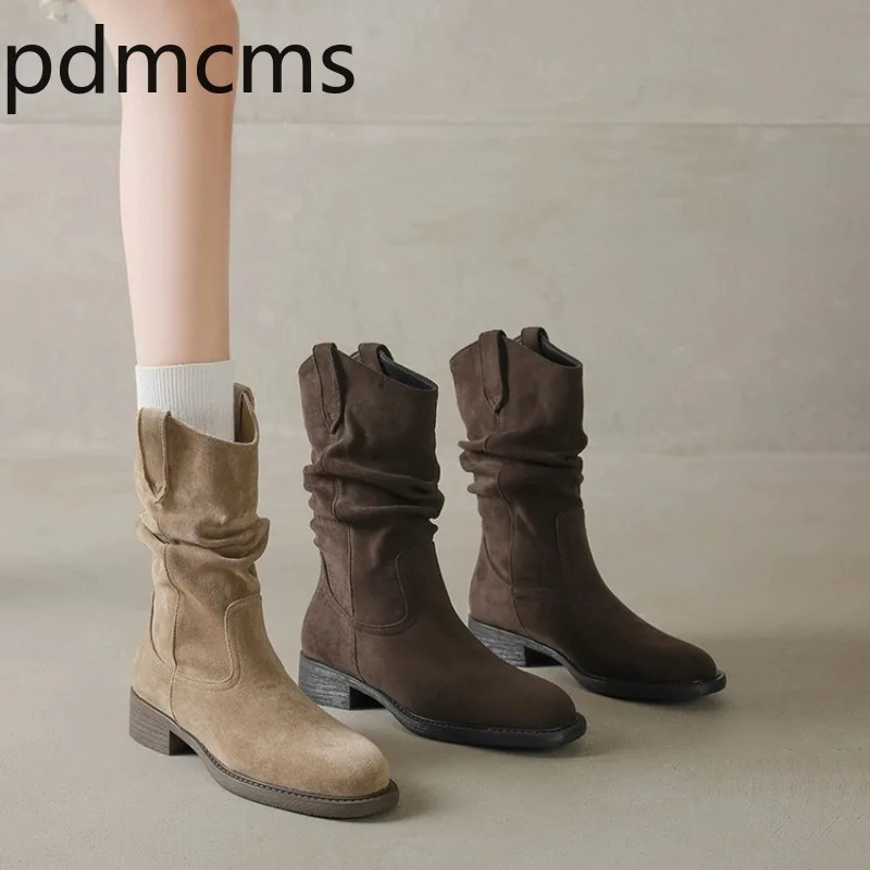 Women's Shoes Fashion Comfortable Ankle Boots Autumn New Western Cowboy Boots for Women Designer Fashion Boots Botas Feminina