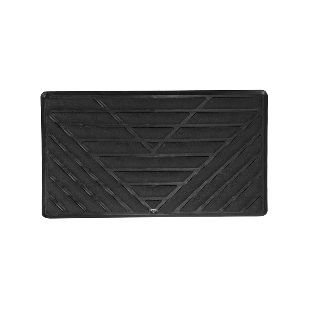 Universal Car Floor Pads Anti skid Pedal Mat Interior Accessories Heel Foot Pedal Patch Cover PVC General Motor Foot Mat 25x15cm