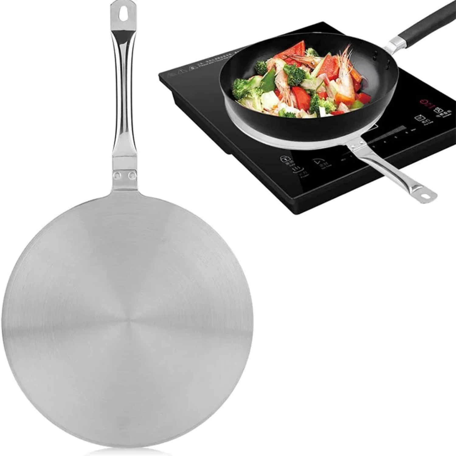 

Stainless Steel Heats Conduction Plates Induction Cooker Diffuser Plate Stove Protector Kitchen Cooking Accessories