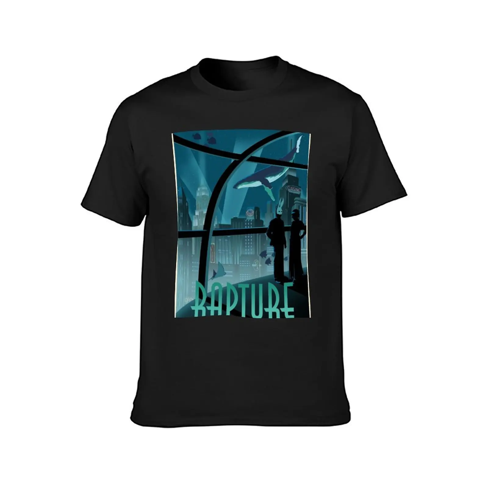 Bioshock Rapture Poster T-Shirt plain tees shirts graphic tees oversized t shirt men