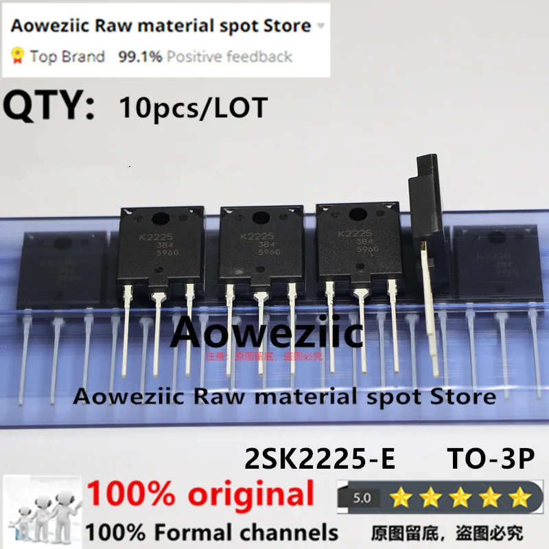 Aoweziic 2022+ 100% New Imported Original 2SK2225-E   2SK2225   K2225    TO-3P  N-Channel MOS FET 1500V  2A