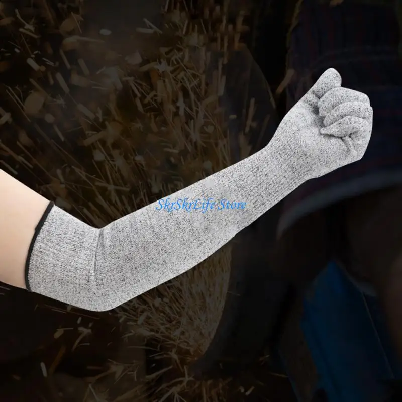 E65E Long Cuff Cut Resistant Protective Gloves Lightweight or Labor Intensive Job 2x