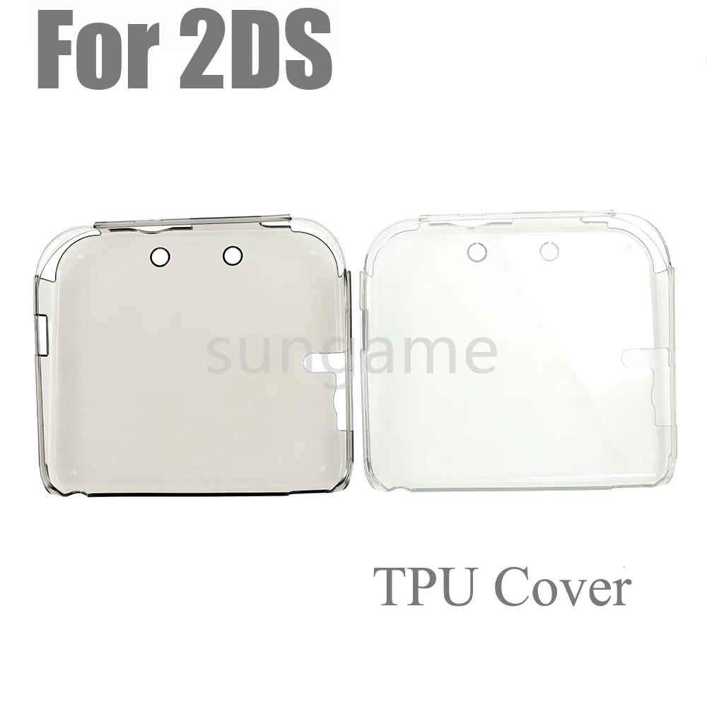 1PC High Quality TPU Silicone Sleeve for Nintendo 2DS Handheld Soft Case Shell Transparent Game Console Protective Cover