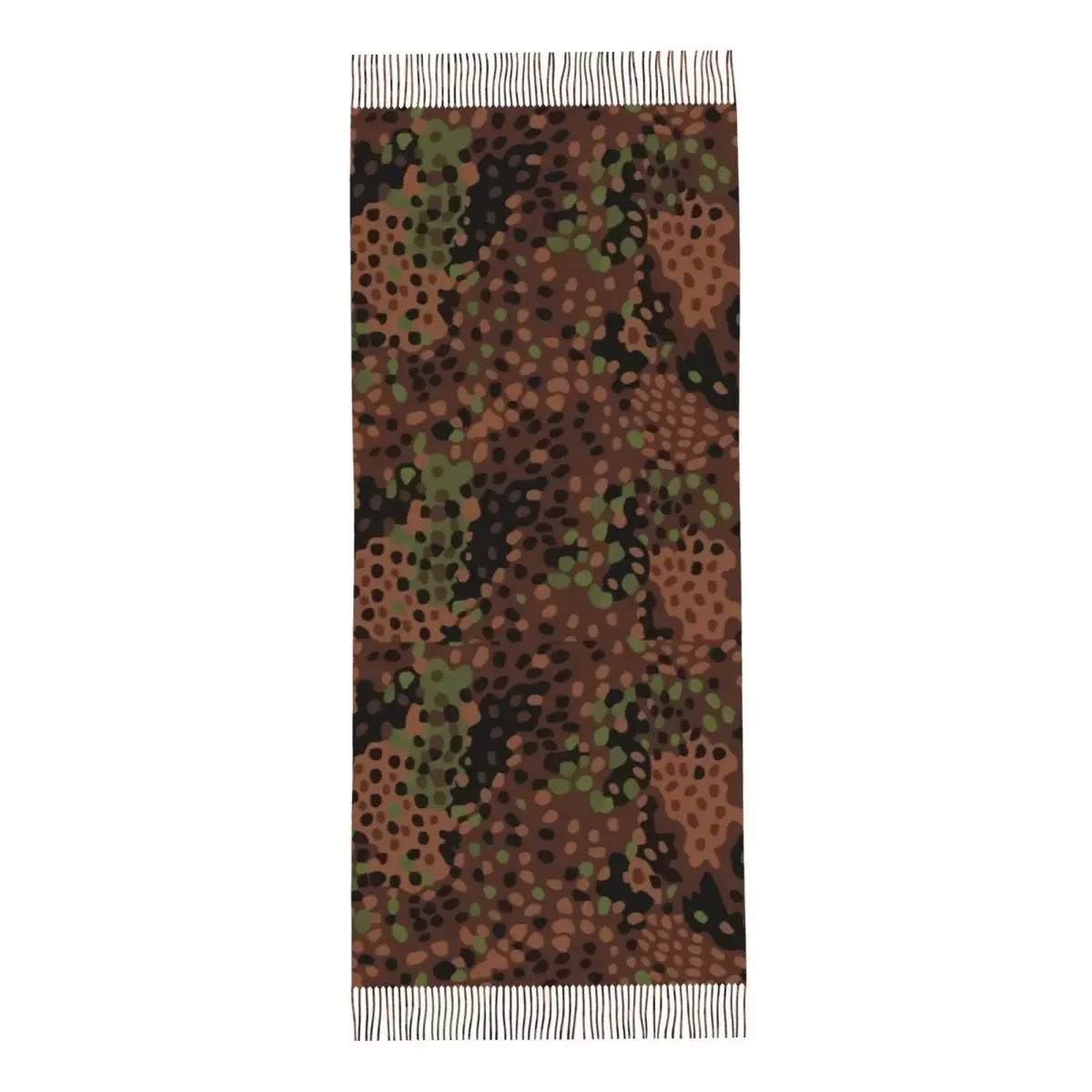 German Erbsenmuster Camo Shawls Wraps for Womens Warm Large Long Scarf Animal Leopard Leather Neckerchief Shawl Scarves