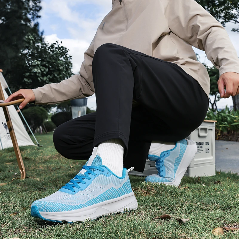 أزياء الرجال أحذية رياضية كاجوال الحد الأدنى واسعة اصبع القدم أحذية بيرفوت تنفس خفيفة الوزن احذية الجري صفر باطن أحذية المشي #6