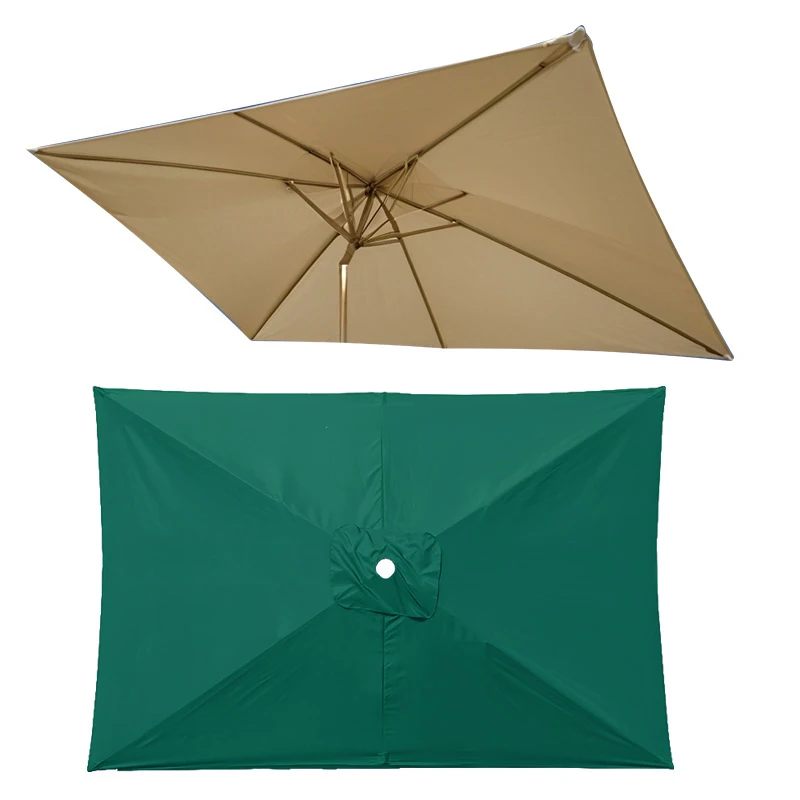

2x3m Heavy Duty Rectangle Parasol Replaceable Cloth Waterproof Umbrella Top Cloth Outdoor Garden Sunshade Cloth Without Holder