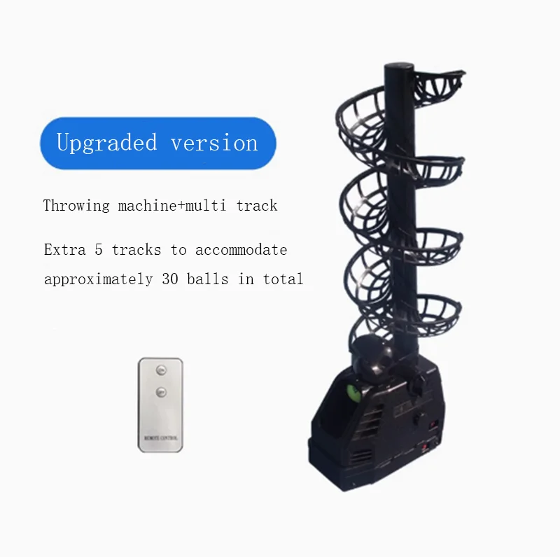 220V 110V Universal Portable Tennis Ball Throwing Machine Coach Ball Feeding Machine Self-service Single Swing Racket Practice
